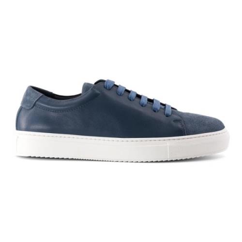 National Standard Handgjorda Suede Jeans Sneakers Blue, Herr