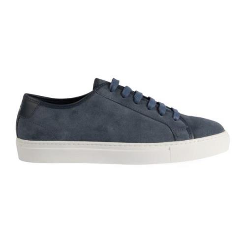 National Standard Handgjorda Blå Mocka Sneakers Blue, Herr