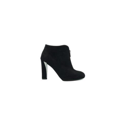 Stuart Weitzman Mocka Högklackade Stövletter Black, Dam