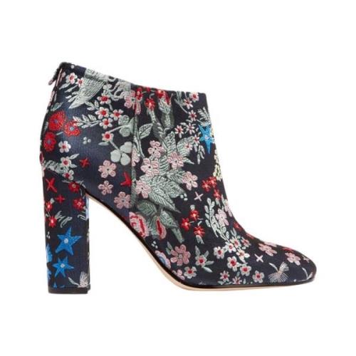 Sam Edelman Cambell Floral Brocade Stövlaries Black, Dam