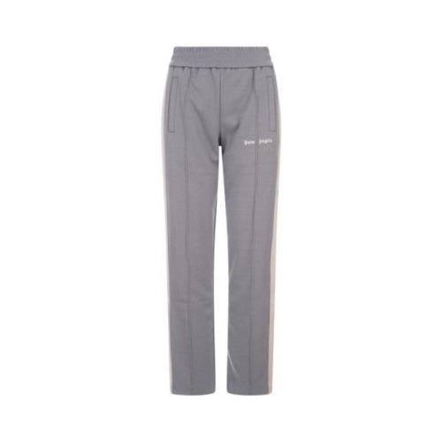 Palm Angels Gråa Joggers med Randiga Sidoband Gray, Dam