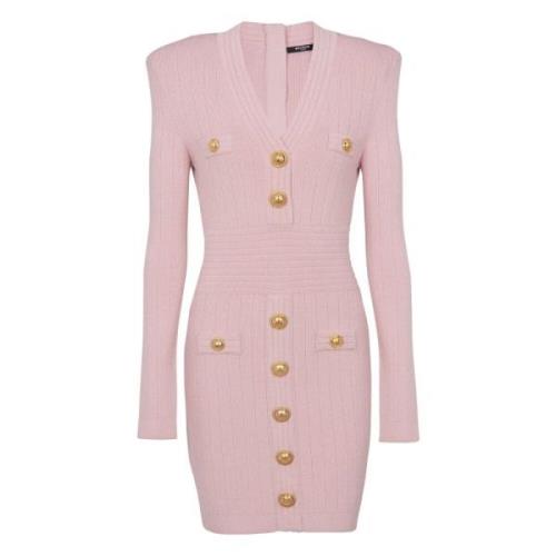 Balmain Rose Clair Klänning Pink, Dam