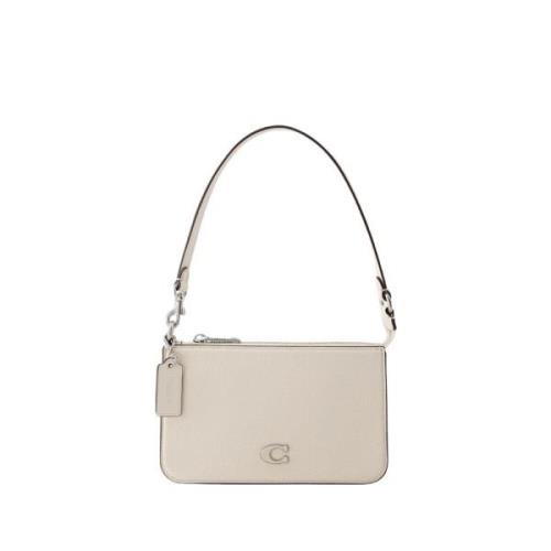 Coach Läderpåse med magnetisk spänne Beige, Dam