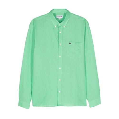 Lacoste Grön Linneskjorta Green, Herr