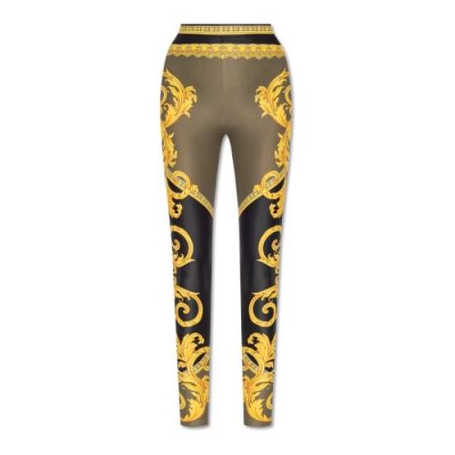 Versace Leggings med La Coupe des Dieux-mönster Multicolor, Dam