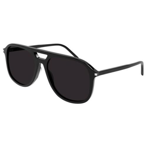 Saint Laurent Svart/Grå Solglasögon SL 476 Black, Herr