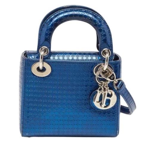 Dior Vintage Pre-owned Laeder totevskor Blue, Dam