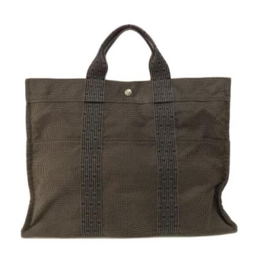 Hermès Vintage Pre-owned Canvas totevskor Gray, Dam