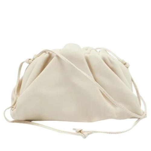 Bottega Veneta Vintage Pre-owned Laeder kuvertvskor White, Dam