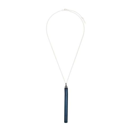 Ambush Cool Sterling Silver Halsband Metallic Blå Blue, Herr