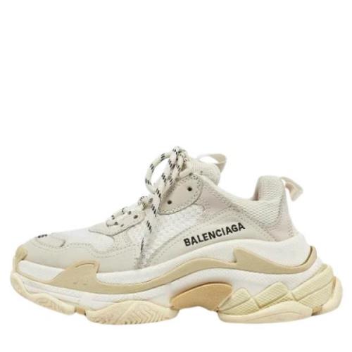 Balenciaga Vintage Pre-owned Laeder sneakers White, Dam