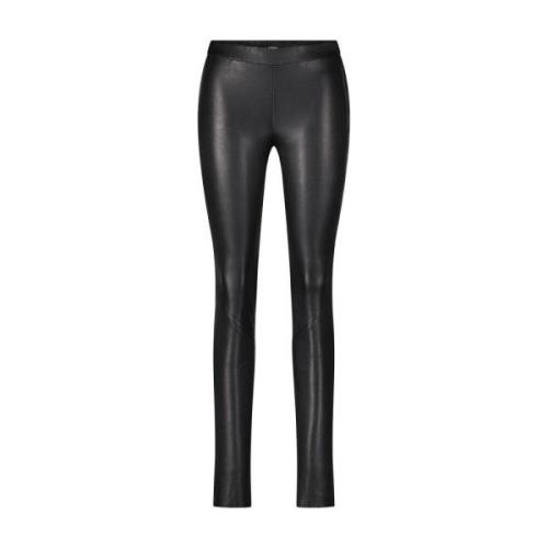 Arma Läder Leggings Stilfull Bekväm Chic Black, Dam