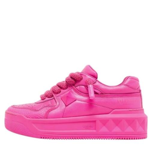 Valentino Vintage Pre-owned Laeder sneakers Pink, Dam