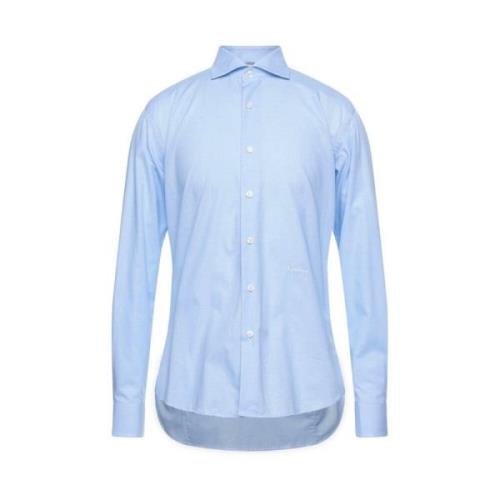 Aquascutum Bomull Oxford Skjorta Regular Fit Broderad Logotyp Blue, He...