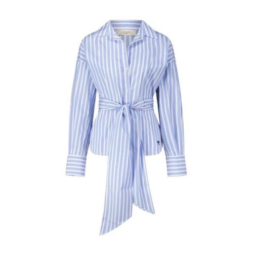 Max Mara Randig Skjortblus Torino Blue, Dam