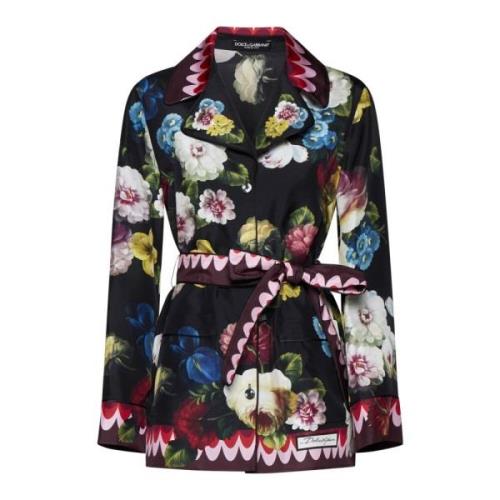 Dolce & Gabbana Blomster Power Pyjama Skjortor Multicolor, Dam