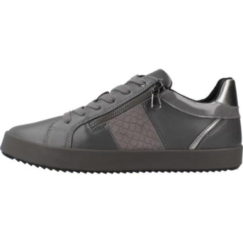 Geox Blommiga Sneakers för Kvinnor Gray, Dam