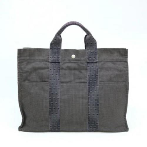 Hermès Vintage Pre-owned Canvas totevskor Gray, Dam