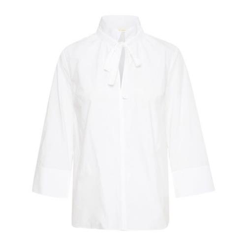 InWear Ren Vit Blus med V-ringning White, Dam