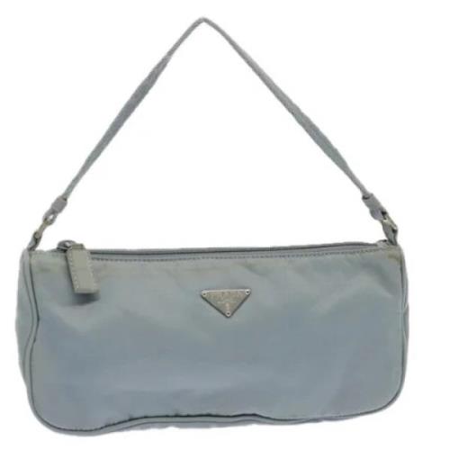 Prada Vintage Pre-owned Nylon prada-vskor Blue, Dam