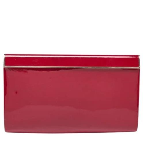 Jimmy Choo Pre-owned Pre-owned Laeder kuvertvskor Red, Dam