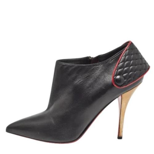 Christian Louboutin Pre-owned Pre-owned Laeder stvlar Black, Dam