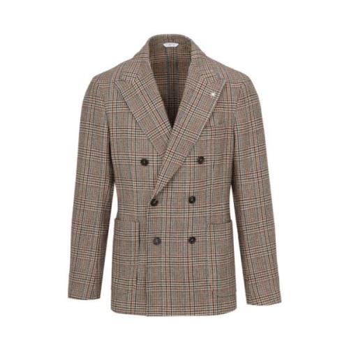 Manuel Ritz Dubbelknäppt blazer Prince of Wales Multicolor, Herr