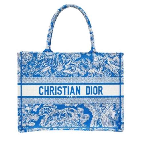 Dior Vintage Pre-owned Canvas totevskor Blue, Dam