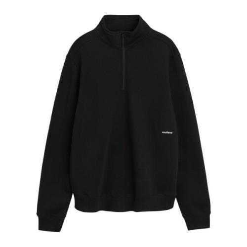 Soulland Borstad Fleece Half Zip Sweatshirt Black, Unisex