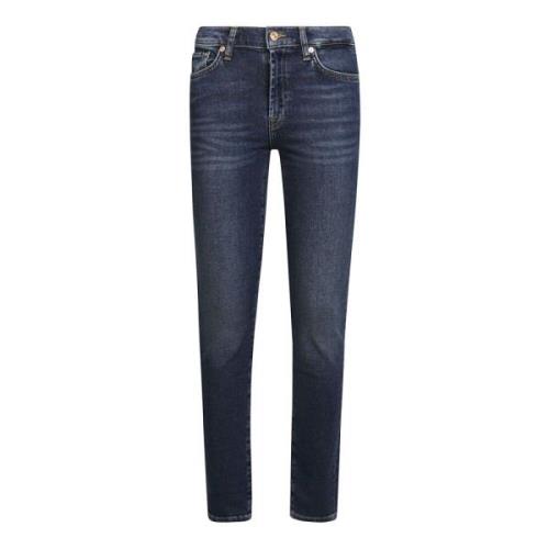 7 For All Mankind Super Stretch Skinny Jeans Blue, Dam