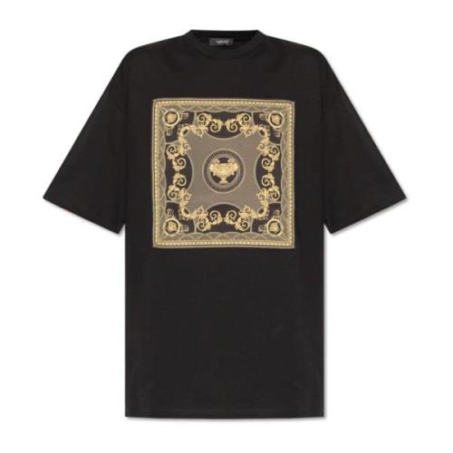 Versace Oversize T-shirt Black, Dam