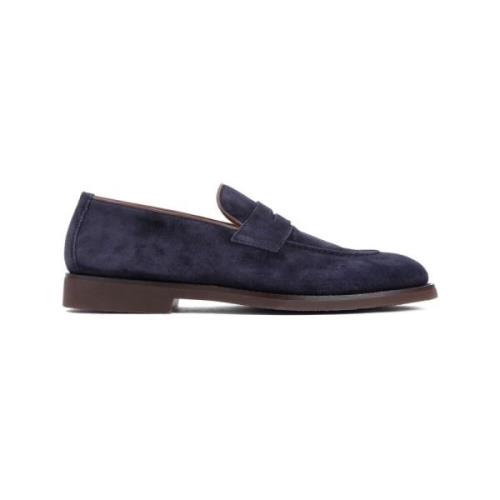 Brunello Cucinelli Mörkblå Loafers Blue, Herr