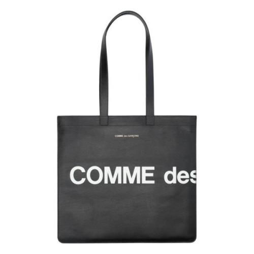 Comme des Garçons Svart Logo Tote Väska Handväska Black, Dam