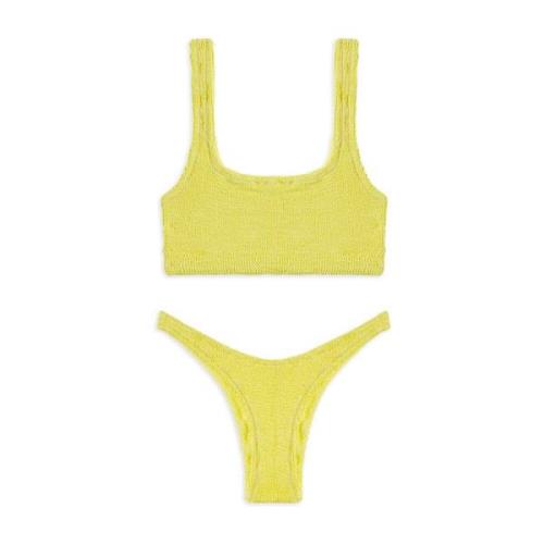 Reina Olga Square-Cut Ginny Bikini Set Yellow, Dam