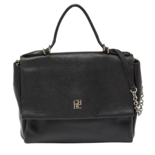 Carolina Herrera Pre-owned Pre-owned Laeder handvskor Black, Dam