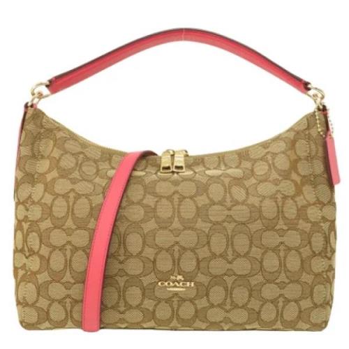 Coach Pre-owned Pre-owned Canvas axelremsvskor Beige, Dam