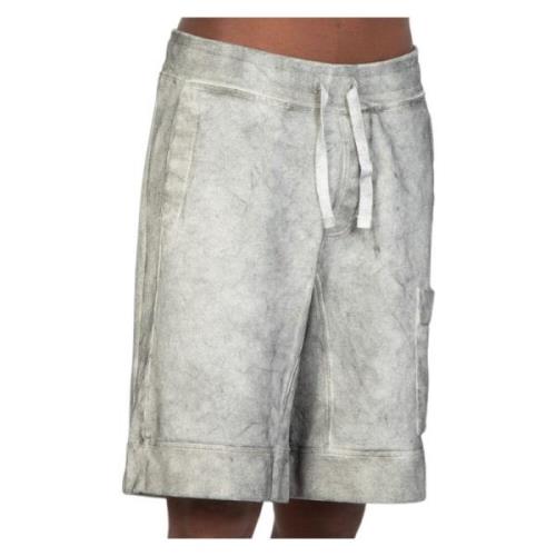 Ten C Stone Washed Jersey Shorts Gray, Herr