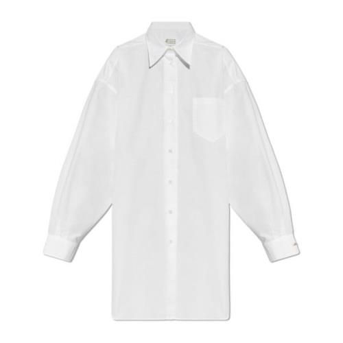 Maison Margiela Oversized Cut Skjorta White, Dam