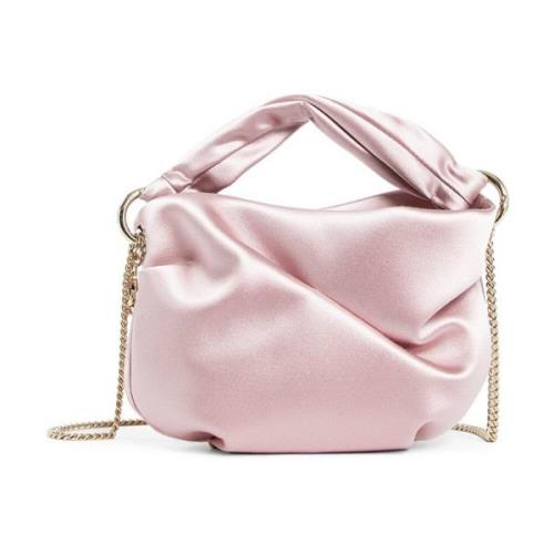 Jimmy Choo Rosa Satin Kedja Axelväska Pink, Dam