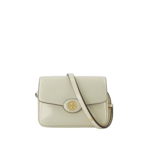 Tory Burch Elegant Robinson Hobo Väska i Läder White, Dam