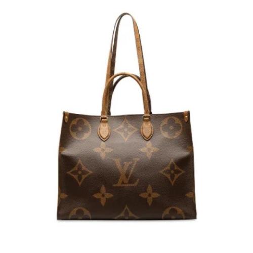 Louis Vuitton Vintage Pre-owned Canvas handvskor Brown, Dam