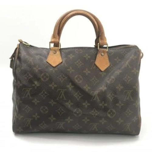 Louis Vuitton Vintage Pre-owned Canvas handvskor Brown, Dam