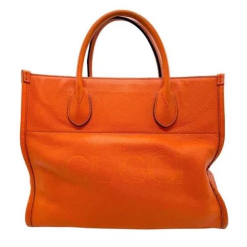 Gucci Vintage Pre-owned Laeder gucci-vskor Orange, Dam