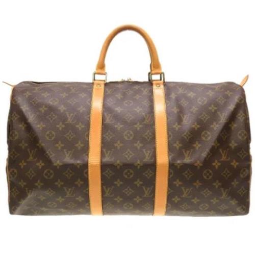 Louis Vuitton Vintage Pre-owned Canvas handvskor Brown, Dam