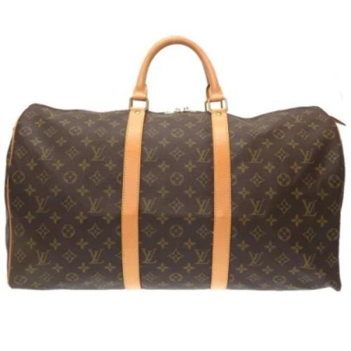 Louis Vuitton Vintage Pre-owned Canvas handvskor Brown, Dam