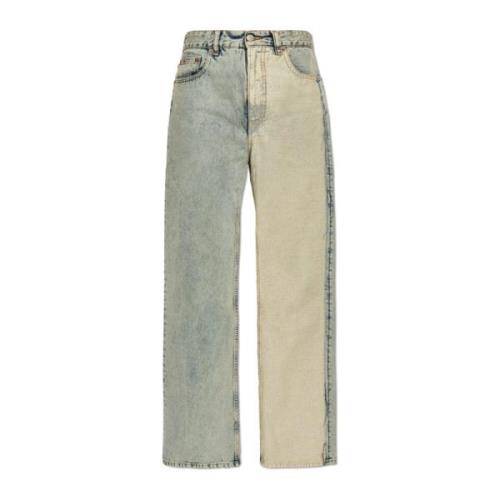 MM6 Maison Margiela Jeans med MM6 Maison Margiela logo Blue, Dam