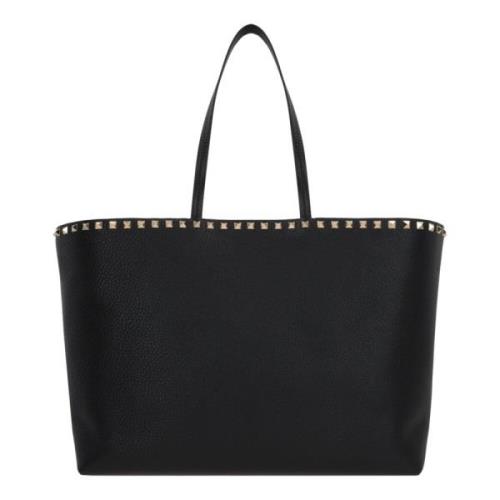 Valentino Garavani Svart Studded Toteväska Black, Dam