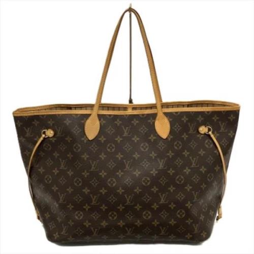 Louis Vuitton Vintage Pre-owned Canvas axelremsvskor Brown, Dam