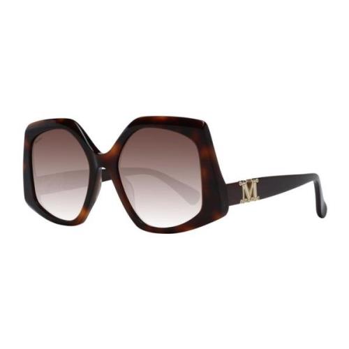 Max Mara Brun Fyrkantig Gradient Solglasögon Brown, Dam