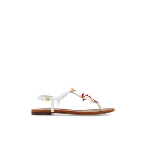 Dolce & Gabbana Sandaler med applikationer White, Dam